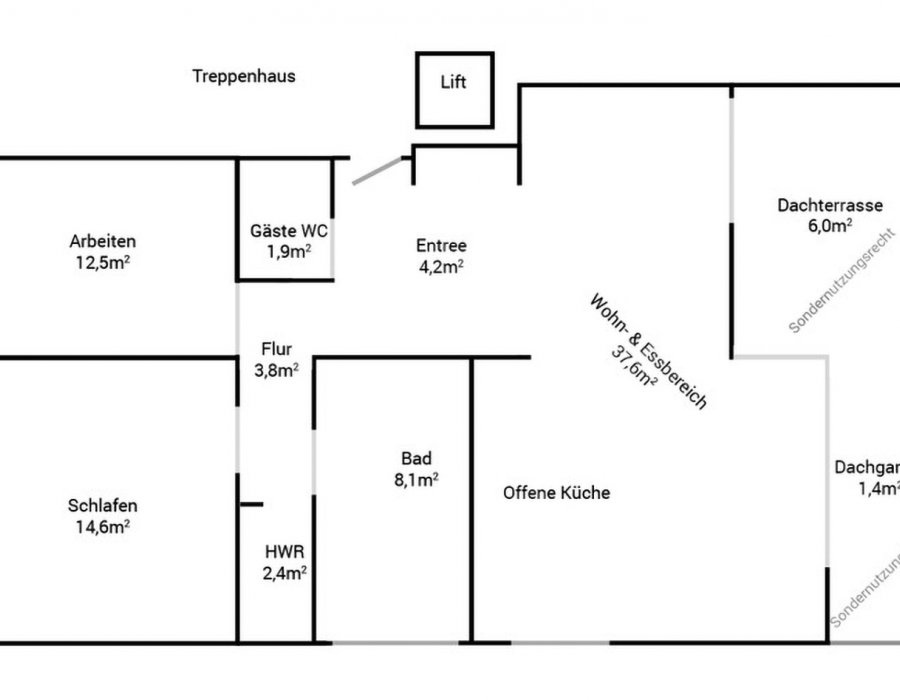 Penthouse mit Sonnenterrasse in Bad Schachen Bild 10